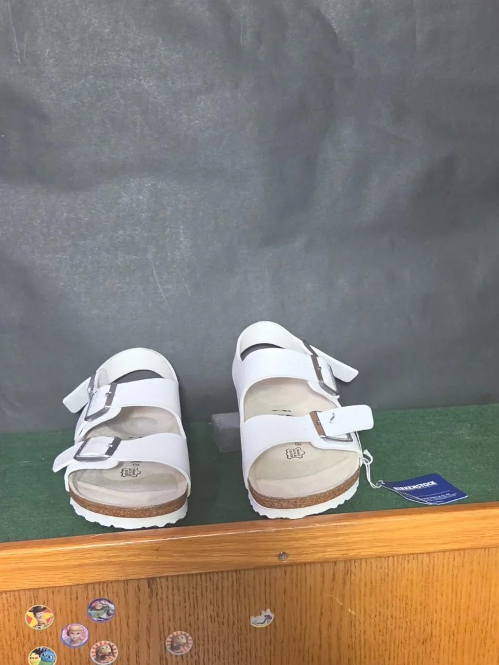 Birkenstock Milano Double Strap Sandals White Size 41 NWT